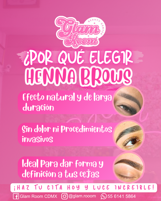 Henna Brows: Diseño y Definición Natural para tus Cejas - Glam Room