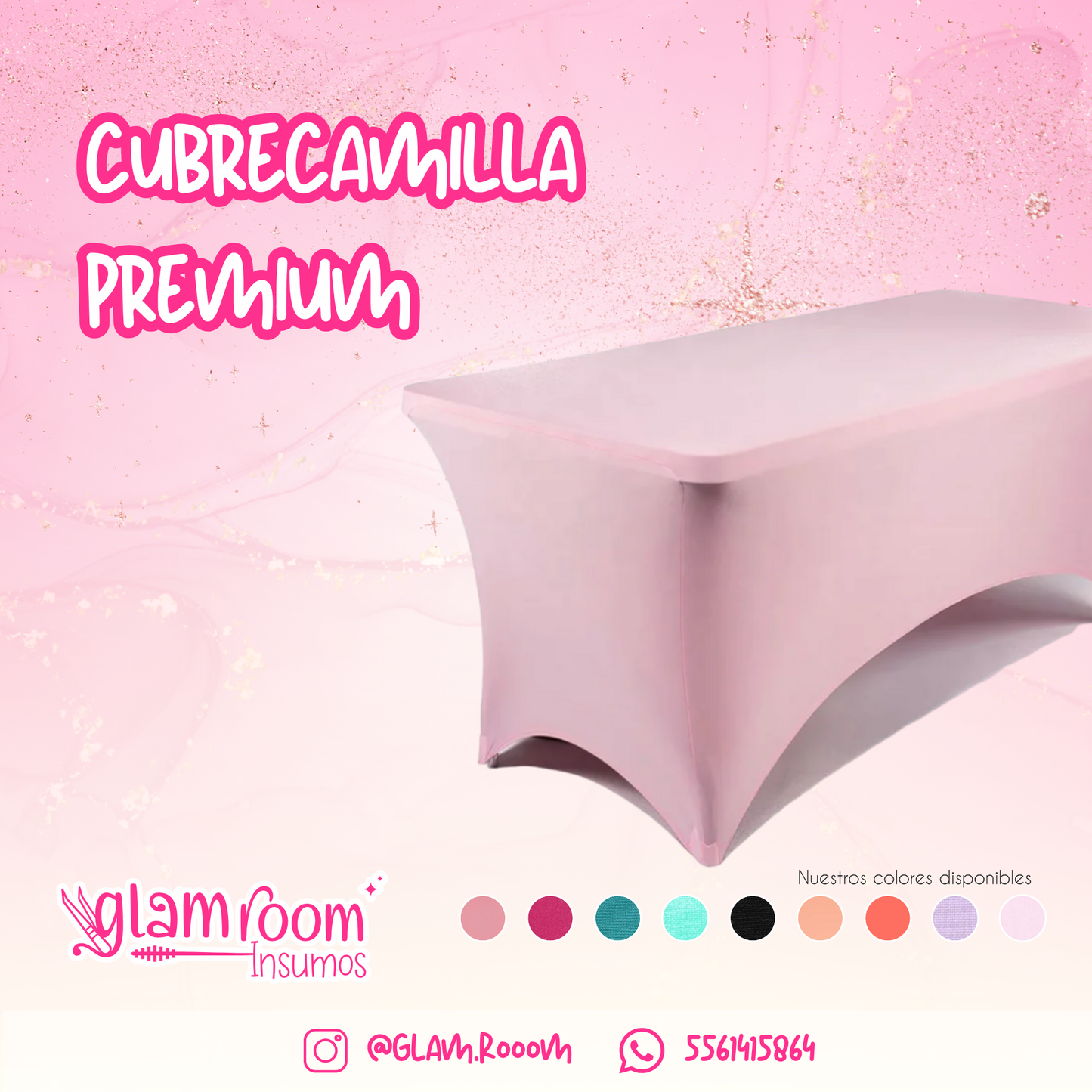 Cubrecamilla Premium para Lashistas, Salones y Spa – Elegancia y Protección | GlamRoom